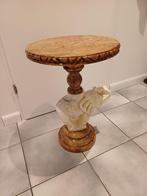 Alabast ronde kleine tafel, Ophalen, Overige materialen, Minder dan 50 cm, Rond