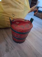 Vintage Houten Emmer met Handgrepen, Ophalen, Gebruikt, Hout, Met handgreep