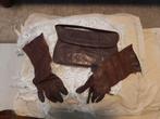 leren handschoenen en handtasje, Antiek en Kunst, Ophalen of Verzenden