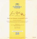 Franz Schubert Musik Zum Schauspiel Rosamunde Op 26, Ophalen of Verzenden, Kamermuziek, Gebruikt, 12 inch