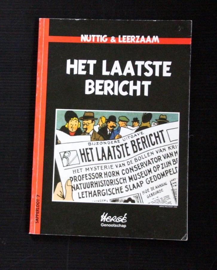 Kuifje Sapperloot 7 Het laatste bericht Tintin Hergé 2006, Verzamelen, Stripfiguren, Zo goed als nieuw, Beeldje of Figuurtje, Kuifje
