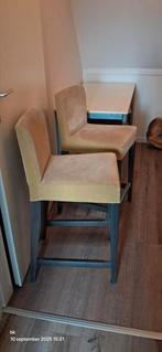Kruk ikea bergmund geel, Huis en Inrichting, 2 krukken, Ophalen, Gebruikt, 60 tot 90 cm