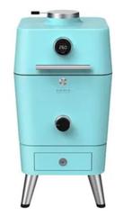 Everdure 4K kamado BBQ big green egg style blauw, Houtskool, Zo goed als nieuw, Vrijstaand, Ophalen