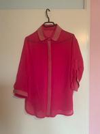 Fuchsia blouse met gouden steentjes mt l 40, Kleding | Dames, Ophalen of Verzenden, Zo goed als nieuw, Maat 38/40 (M), Roze