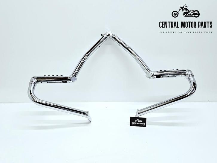 Chromen Mustache Valbeugel Softail 2000-2017, Motoren, Onderdelen | Harley-Davidson, Gebruikt, Ophalen of Verzenden