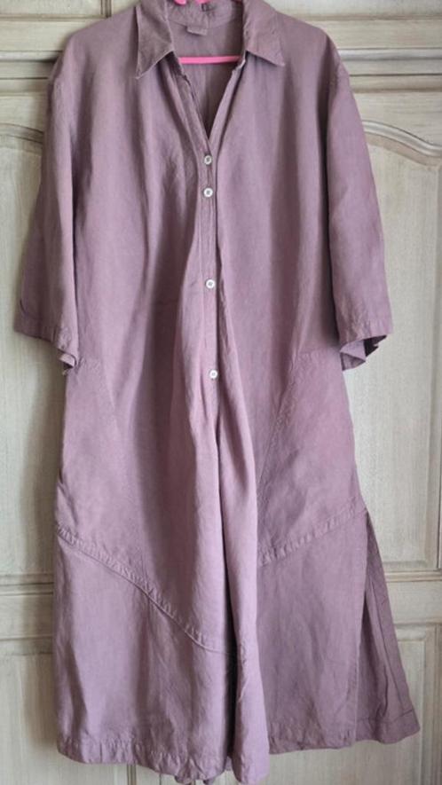 Jurk lila linnen 48/50, Kleding | Dames, Grote Maten, Nieuw, Jurk, Paars, Ophalen of Verzenden