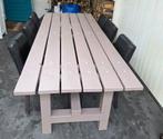 Tafel met 6 stoelen voor buiten of binnen, Ophalen, Gebruikt, Rechthoekig, Hout