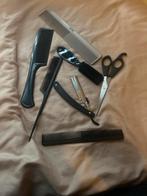 Kappersset: Borstels, Schaar & Scheermes, Ophalen of Verzenden, Gebruikt, Kam of Borstel