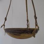 art deco luster lamp Daum Nancy met bronzen zwanen, Ophalen