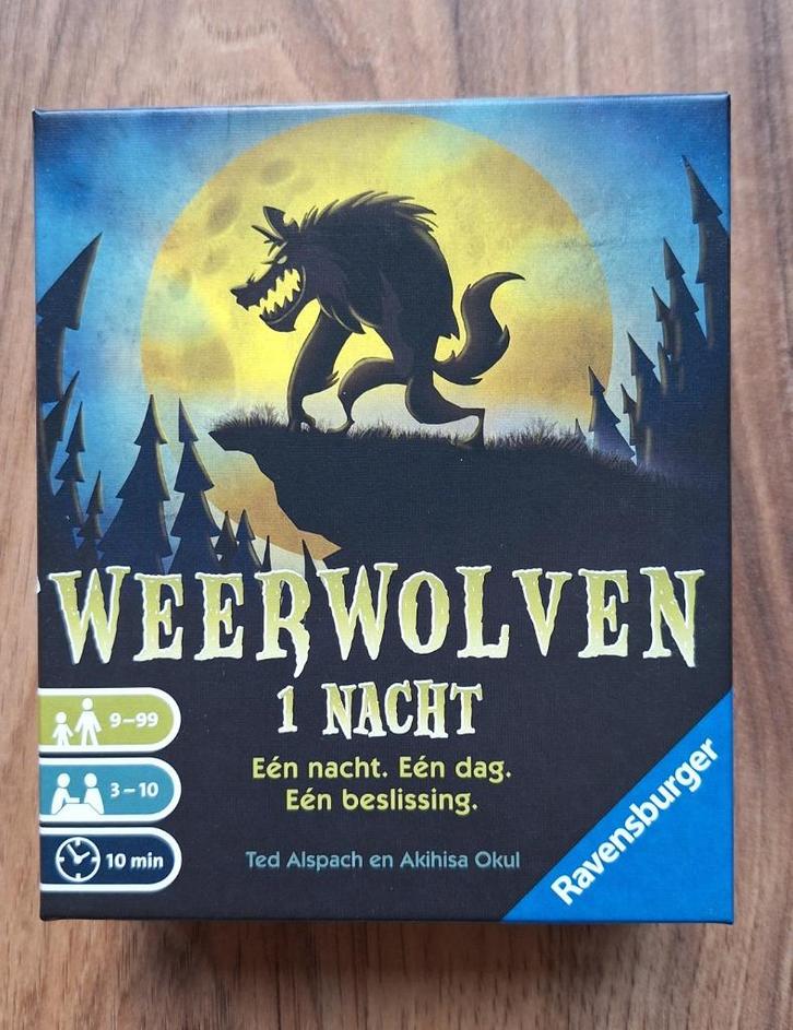 Weerwolven 1 nacht - NIEUW!, Hobby en Vrije tijd, Gezelschapsspellen | Kaartspellen, Nieuw, Drie of vier spelers, Vijf spelers of meer