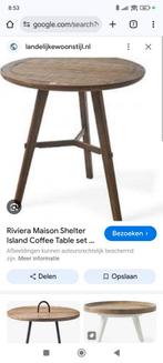 Gezocht shelter island coffeetable, Ophalen, Zo goed als nieuw, Rond, Minder dan 50 cm