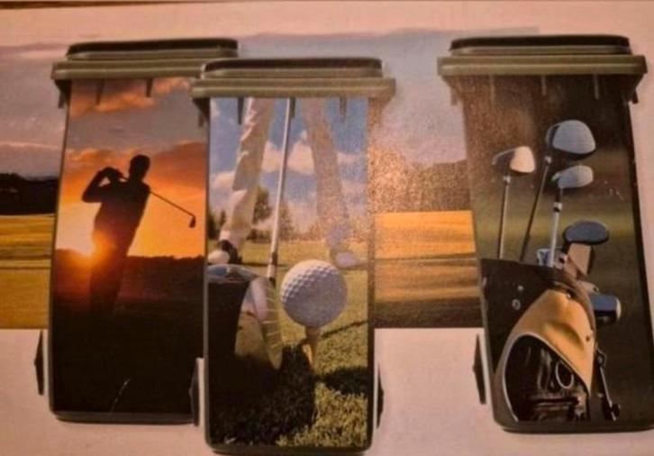 Golfsticker voor op de kliko afvalbak, Spelcomputers en Games, Games | Overige, Zo goed als nieuw, Sport, 1 speler, Vanaf 3 jaar