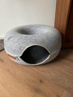 Kattentunnel - Donut - Vilt – grijs, Dieren en Toebehoren, Kattenmanden, Ophalen, Zo goed als nieuw