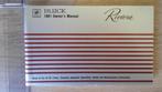 1981 Buick Riviera. First edition, Owner's Manual., Verzenden