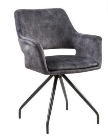 Eetkamerstoel Tess 4 kleuren velvet stof, 180 draaibaar! beschikbaar voor biedingen