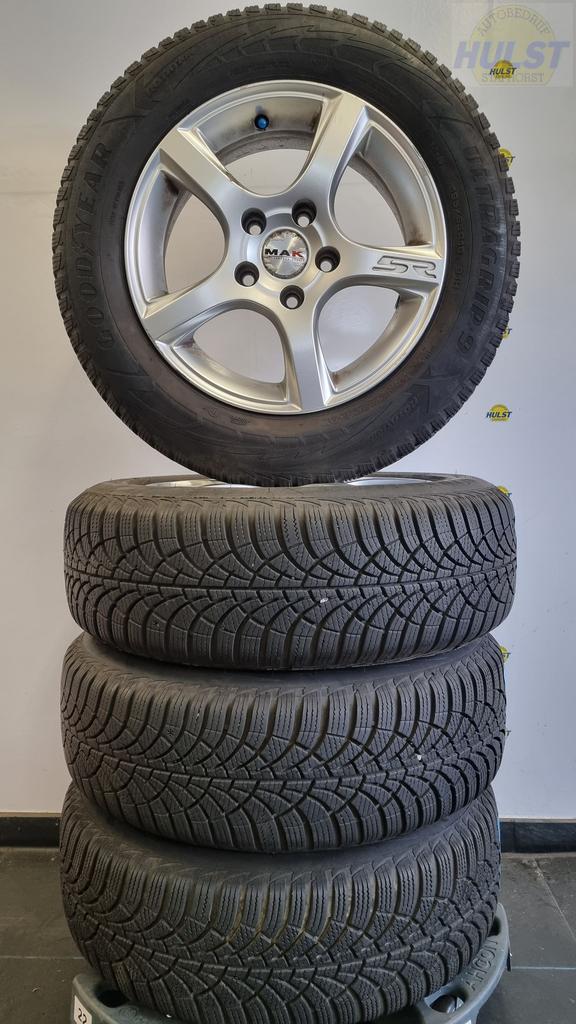 Set lichtmetalen MAK velgen met Goodyear winterbanden, Auto-onderdelen, Banden en Velgen, Banden en Velgen, Winterbanden, 15 inch