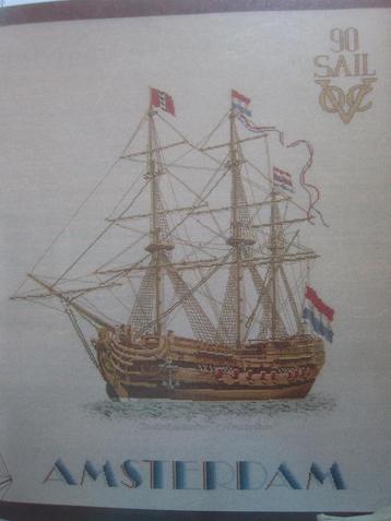 borduur borduren patroon THE AMSTERDAM VOC SCHIP GALJOEN beschikbaar voor biedingen