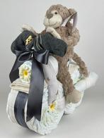 Luiertaart motor luiermotor jongen meisje aap bruin, Kinderen en Baby's, Ophalen of Verzenden, Nieuw, Kraamcadeau