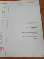 Cesar Bresgen - Stornelli - Blokfluit & Gitaar, Muziek en Instrumenten, Bladmuziek, Gebruikt, Klassiek, Overige soorten, Ophalen of Verzenden