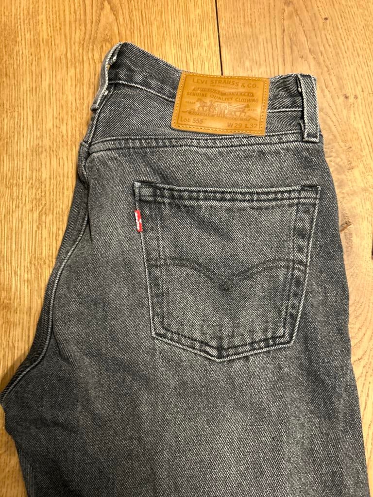 Grijze Levi's 555 Jeans W29L32, Ophalen of Verzenden, Gedragen, Grijs, W28 - W29 (confectie 36)