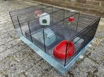 Hamsterkooi Ferplast incl. accessoires 60x36,5x30 cm, Kooi, Minder dan 75 cm, Zo goed als nieuw, Hamster