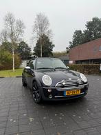 Mini 1.6 16V Cooper Cabrio 2007 Zwart NIEUWE KOPPELING, Auto's, Voorwielaandrijving, 4 cilinders, Cabriolet, 4 stoelen