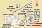 Z60078 Zodiac borgclip voor roeidol grijs. € 7,95., Watersport en Boten, Ophalen of Verzenden, Nieuw, Overige typen