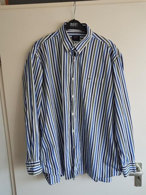 paul en shark overhemd maat 47, Kleding | Heren, Overhemden, Zo goed als nieuw, Overige halswijdtes, Blauw, Ophalen of Verzenden