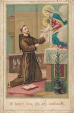 Mooi oud devotieprentje H. Antonius + beschrijving, Verzenden, Zo goed als nieuw, Kaart of Prent, Christendom | Katholiek