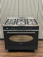 Luxe M-System Fornuis antraciet 6 pits multi oven 90 cm, Witgoed en Apparatuur, Fornuizen, Fornello Esperta, Ophalen of Verzenden
