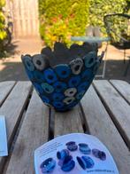 Thea Dijkema Keramiek pot/vaas, Blauw, Aardewerk of Porselein, Ophalen of Verzenden, Zo goed als nieuw