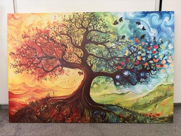 Schilderij Boom des Levens 90x60 cm beschikbaar voor biedingen