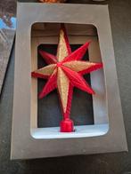 Kerst ster piek  rood met goud, Diversen, Kerst, Ophalen