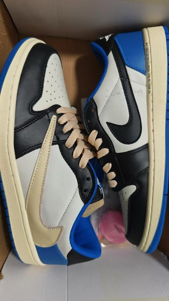 Travis Scott Fragment Jordan 1 Low OG, Kleding | Heren, Schoenen, Nieuw, Sneakers of Gympen, Wit, Ophalen of Verzenden