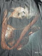 Vintage T-shirt – Panda in Boom | UK Maat Large, Zwart, Maat 42/44 (L), Ophalen of Verzenden, Korte mouw