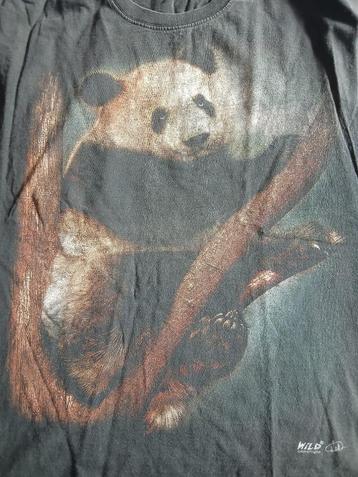  Vintage T-shirt – Panda in Boom | UK Maat Large beschikbaar voor biedingen