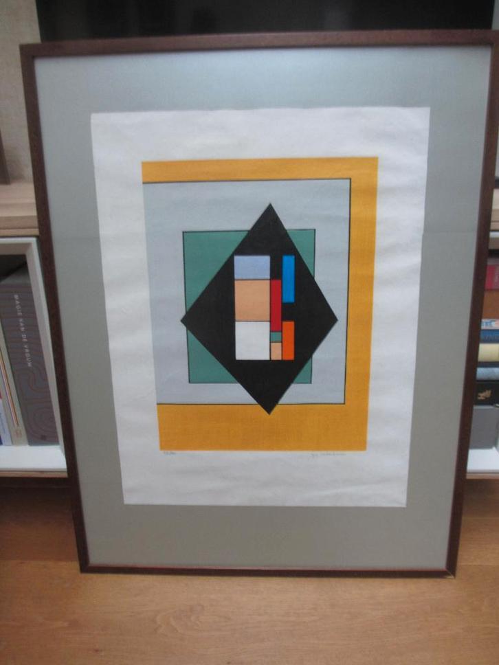 Zeefdruk Guy Vanderbranden  potlood gesigneerd, Antiek en Kunst, Kunst | Litho's en Zeefdrukken, Ophalen