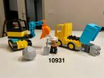Duplo kiepwagen en graafmachine 10931, Verzenden, Zo goed als nieuw, Duplo