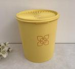 Tupperware gele voorraadbus bewaardoos sterdeksel retro, Verzenden, Geel