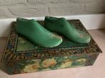 Antieke zware schoenleesten oud groen klein maatje 37, Ophalen of Verzenden