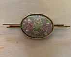 Vintage retro goudkleurige designer broche boho chique speld, Sieraden, Tassen en Uiterlijk, Broches, Overige materialen, Ophalen of Verzenden