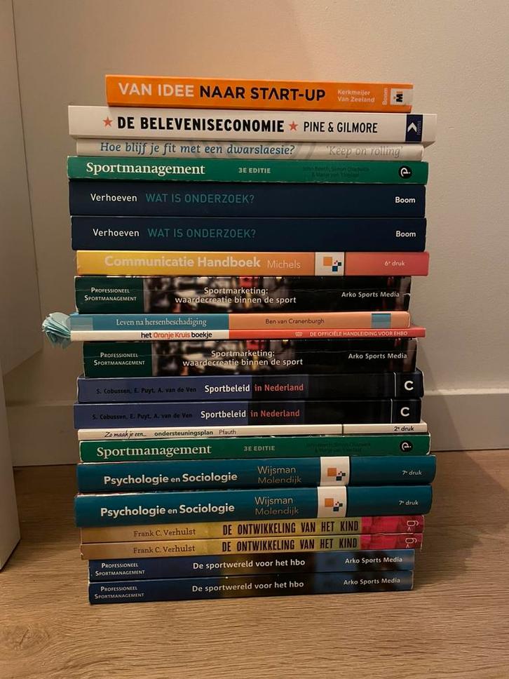 Studieboeken HBO Sportkunde, Boeken, Partijen en Verzamelingen, Zo goed als nieuw, School, Studie en Wetenschap, Ophalen of Verzenden