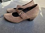 Mooie GABOR nubuck dans schoentjes latte beige bruin 38,5, Ophalen of Verzenden, Gebruikt, Schoenen