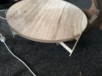 Beige echt Marmer Salontafel - 80cm joost, Ophalen, 50 tot 100 cm, Rond, Nieuw