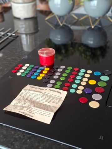 Vintage Tiddledy-Winks Vlooienspel Compleet beschikbaar voor biedingen