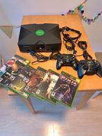 Xbox Original | 2 controllers | 5spellen, Ophalen of Verzenden, Zo goed als nieuw, Met 2 controllers, Met games