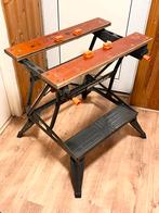 Black & Decker Workmate Werkbank -steunen oranjeInklapbaar, Doe-het-zelf en Verbouw, Werkbanken, Ophalen of Verzenden, Gebruikt