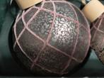 Mooie glazen kerstballen. Roze/ paars, Ophalen
