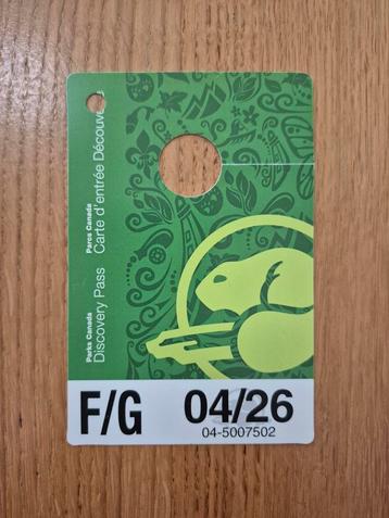 Parks Canada Discovery Pass, parkpas geldig t/m juli 2026  beschikbaar voor biedingen