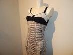 Marccain zomers jurkje zwart wit boven stretch deel N3 M, Kleding | Dames, Jurken, Maat 38/40 (M), Overige kleuren, Verzenden